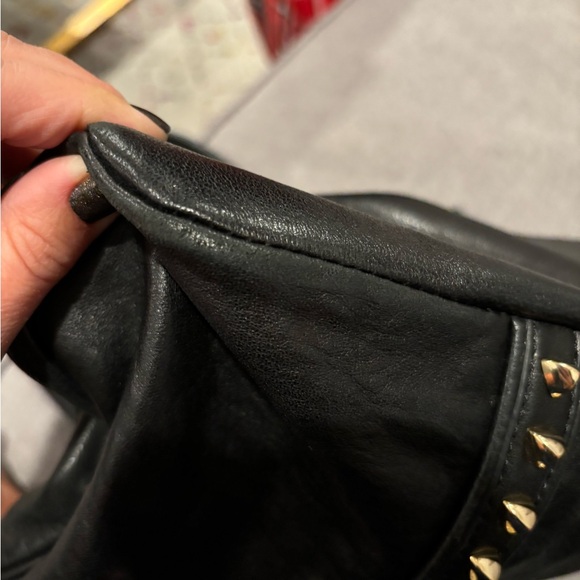 Tory Burch black leather Studded Bag in EUC. - Picture 6 of 10